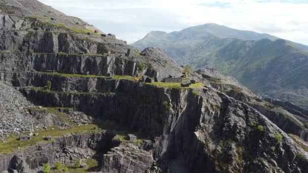 Dinorwic July 2022 Aerial Video Disused Slate Quarry Dinorwic North — Video