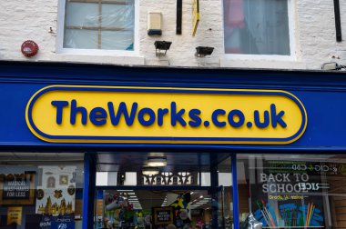 Shrewsbury, UK- 14 Temmuz 2022: Shrewsbury, İngiltere 'deki Atölye Dükkanı.