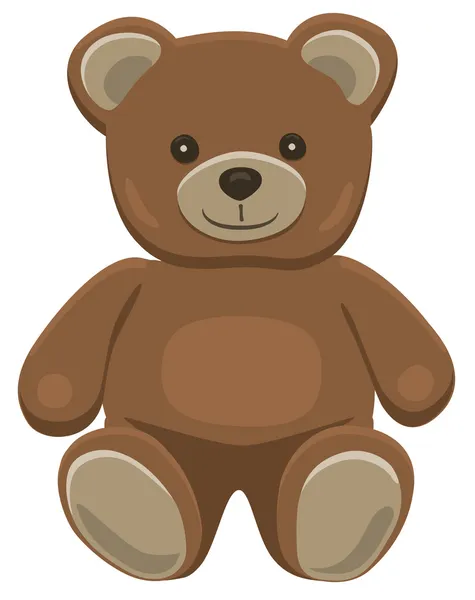 Teddy bear sitting — Stock Vector