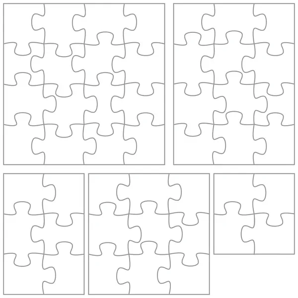 Puzzle-Vorlage — Stockvektor