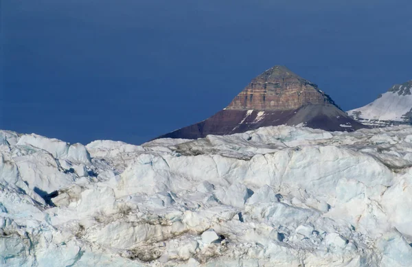 Glaciar Krossfjord Spitsbergen Svalbard Ártico Noruega — Fotografia de Stock