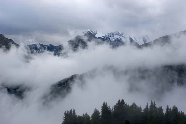 Felhők Alpokban Hohe Tauern Nemzeti Park Ausztria — Stock Fotó