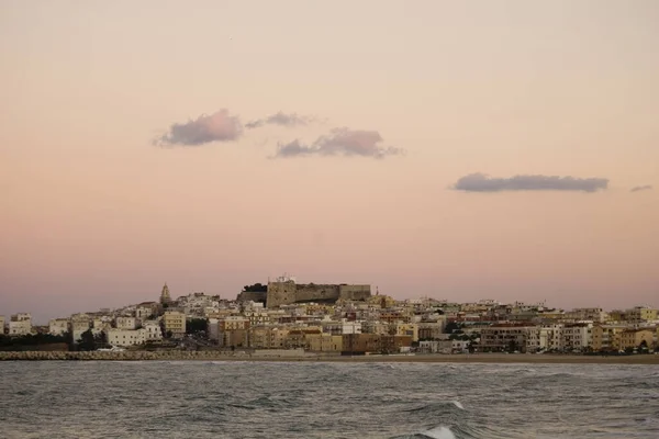 Sunset Vieste Gargano Italien — Stockfoto