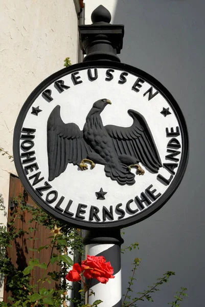 Sigmaringen Historická Německá Hraniční Značka Baden Wuerttemberg Německo Evropa — Stock fotografie