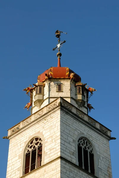Rheinau Toren Van Kloosterkerk Kanton Zürich Zwitserland Europa — Stockfoto