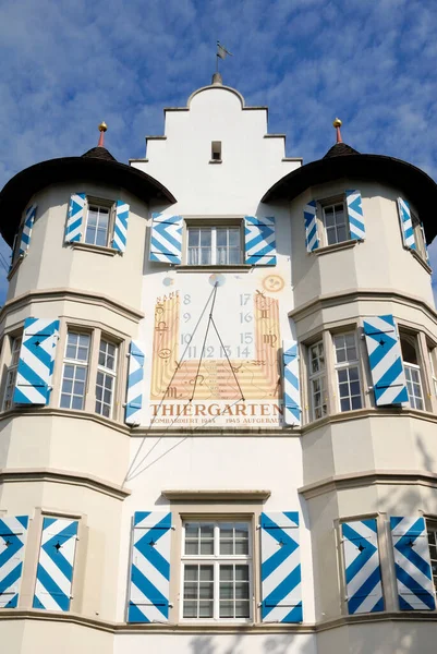 Schaffhouse Face Une Maison Historique Dans Vieille Ville Suisse Europe — Photo