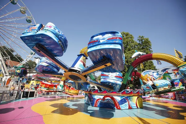 Octopussy Ride Ferris Wheel Laurentius Fair Bergisch Gladbach Renania Settentrionale — Foto Stock