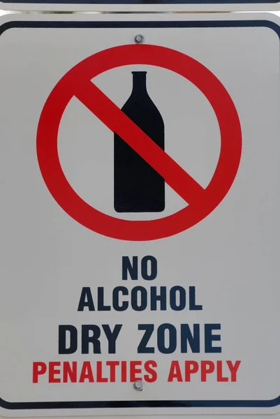 Alkohol Betiltása Glenelg Strandján Adelaide Dél Ausztrália Ausztrália — Stock Fotó