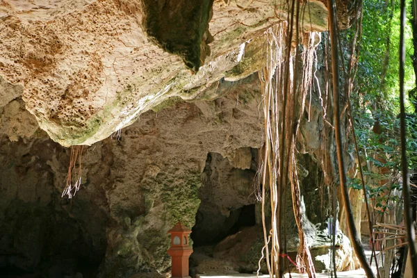 Skały Kredowe Phra Nang Półwysep Krabi Tajlandia Azja — Zdjęcie stockowe