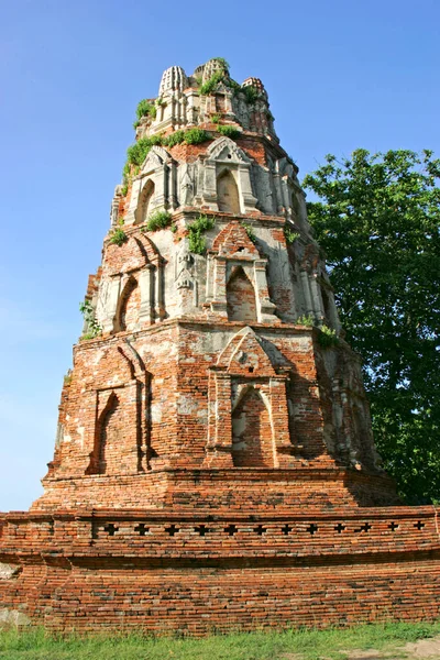 Thailand Siam Ayutthaya Wat Maha Dat Mahathat Azië — Stockfoto