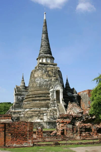 Tailândia Sião Ayutthaya Wat Phra Sanphet Ásia — Fotografia de Stock