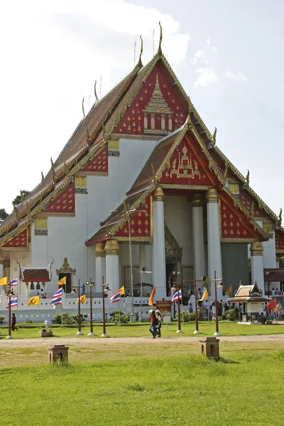 Thailand Siam Ayutthaya Phra Mongkonbophit Asien — Stockfoto