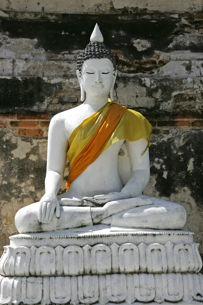 Buddha Statue Tempelanlage Ayutthaya Wat Kasatathirat Worawihan Thailand Siam Asien — Stockfoto