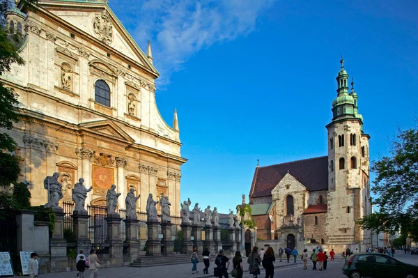 Peter Paul Kilisesi Andrew Kilisesi Eski Şehir Krakow Polonya — Stok fotoğraf