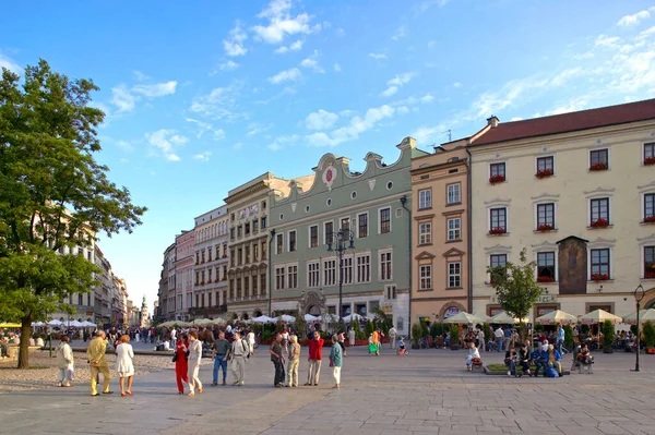 Alter Markt Altstadt Krakau Polen — Stockfoto