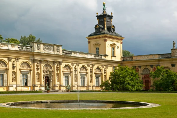 Pałac Wilanów Warszawa Polska — Zdjęcie stockowe