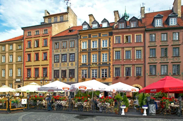 Rynek Starego Miasta Warszawa Polska — Zdjęcie stockowe