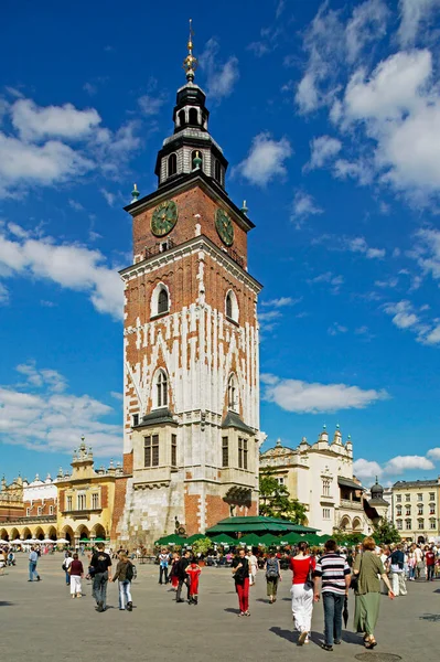 Town Hall Tower Cracóvia Polónia — Fotografia de Stock