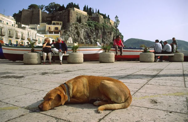 Lipari Limanı Eolian Adaları — Stok fotoğraf