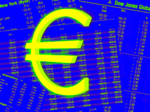 Euro Seznam Uvozovek — Stock fotografie