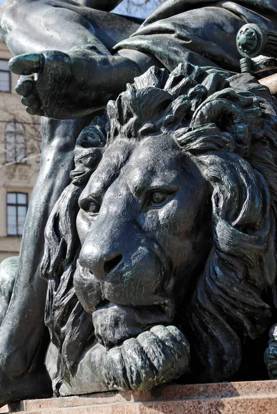 Монумент Максиму Аллегория Мюнхенской Улицы Мюнхен Уппер Бавария Германия — стоковое фото