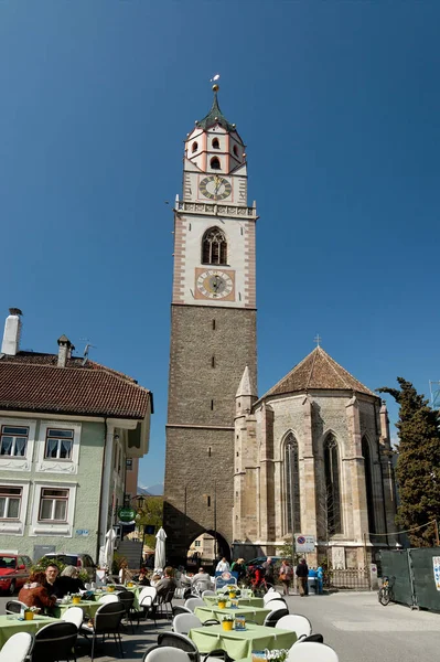 Meran Merano Selatan Tirol Italia Gereja Kota Tua Nikolaus — Stok Foto