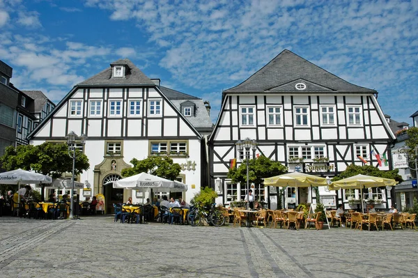 Rynek Brilon Nadrenia Północna Westfalia Niemcy — Zdjęcie stockowe