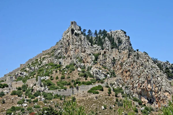 Σταυροφόρος Κάστρο Hilarion Βόρεια Κύπρος — Φωτογραφία Αρχείου