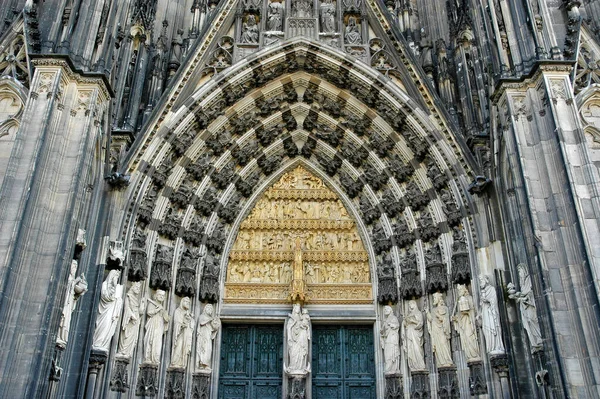 Πύλη Του Καθεδρικού Ναού Της Κολωνίας Βόρεια Ρηνανία Βεστφαλία Γερμανία — Φωτογραφία Αρχείου