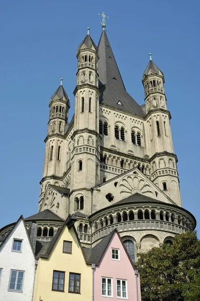 Большая Церковь Святого Мартина Кологне Северный Рейн Вестфалия Германия — стоковое фото