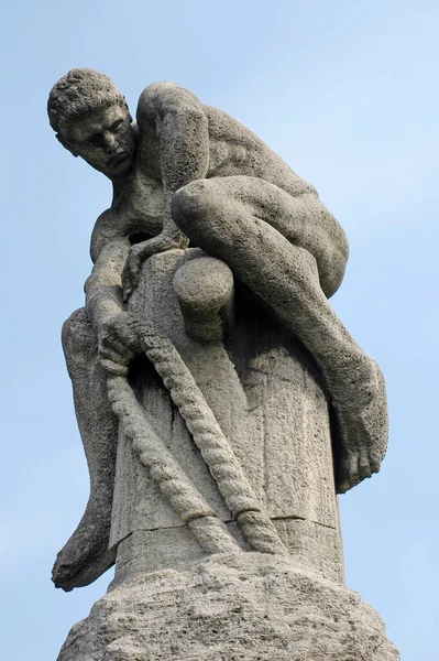 Каменная Скульптура Николауса Фридриха Кёльн Северный Рейн Вестфалия Германия — стоковое фото