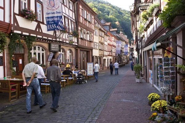 Parte Vecchia Della Città Case Legno Ben Tenute Miltenberg Baviera — Foto Stock