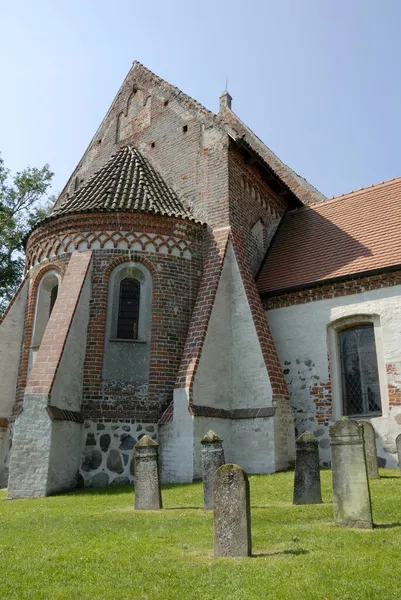 Gereja Kuno Altenkirchen Ruegen Rugia Mecklenburg Western Pomerania Jerman — Stok Foto