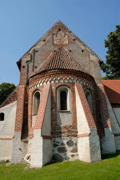 Igreja Antiga Altenkirchen Ruegen Rugia Mecklemburgo Pomerânia Ocidental Alemanha — Fotografia de Stock