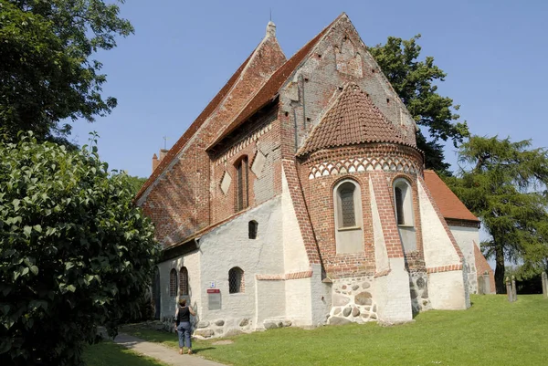 Igreja Antiga Altenkirchen Ruegen Rugia Mecklemburgo Pomerânia Ocidental Alemanha — Fotografia de Stock