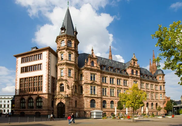 Πίσω Μέρος Του Δημαρχείου Wiesbadener Wiesbaden Hessen Γερμανία — Φωτογραφία Αρχείου