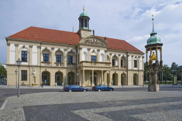 Townhall Magdeburg Saxony Anhalt Germany — стокове фото