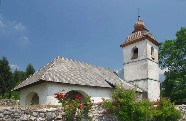 Gereja Katarina Dekat Bled Zasip Slovenia — Stok Foto