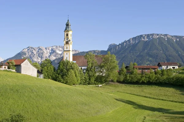 Kostel Pfronten Allgaeu Německo — Stock fotografie