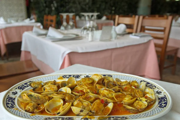อาหารท หอย Veneridae กาล สเปน โรป — ภาพถ่ายสต็อก