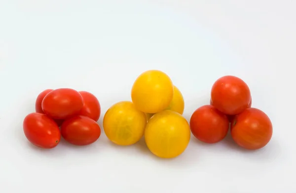 Varios Tipos Pequeños Tomates — Foto de Stock