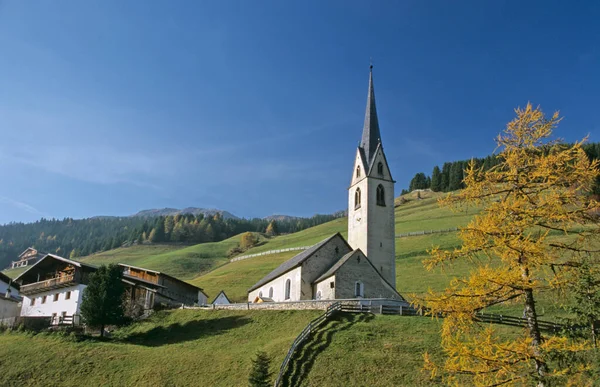 Kerk Van Heilige Nikolaus Durnholz Zuid Tirol Italië — Stockfoto