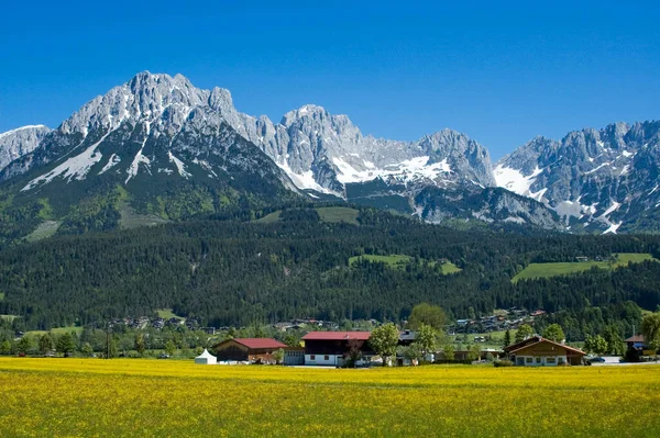 Ellmau Wilden Kaiser Nära Scheffau Tyrolen Österrike — Stockfoto