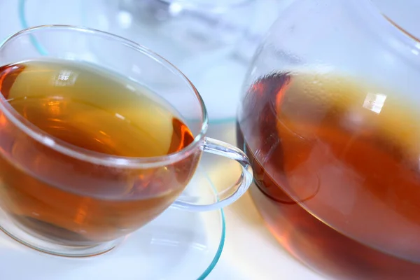 Tea Cup Tea Pot — Stock Photo, Image