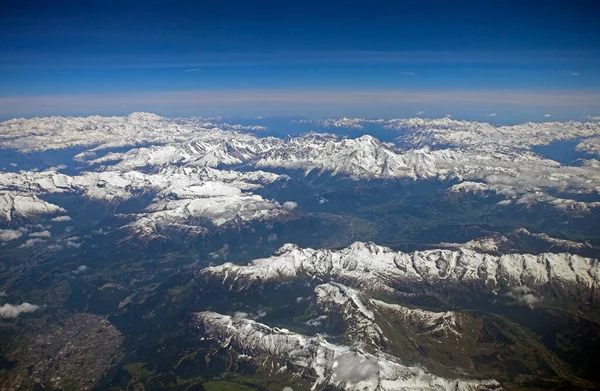 Foto Aérea Los Alpes — Foto de Stock