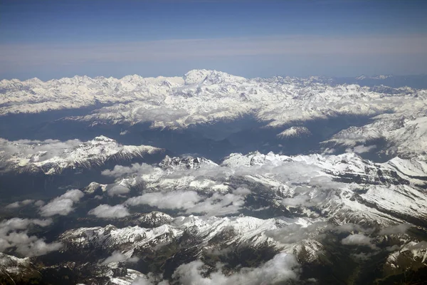 Foto Aerea Delle Alpi — Foto Stock