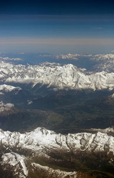 Foto Aerea Delle Alpi — Foto Stock