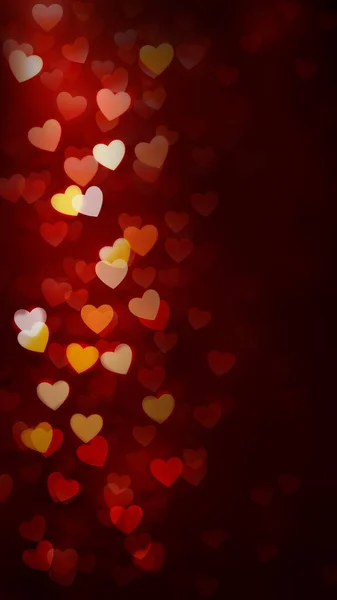 Czerwonego Serca Abstrakcyjne Tło Sercem Koncepcja Walentynek Love Red Heart — Zdjęcie stockowe