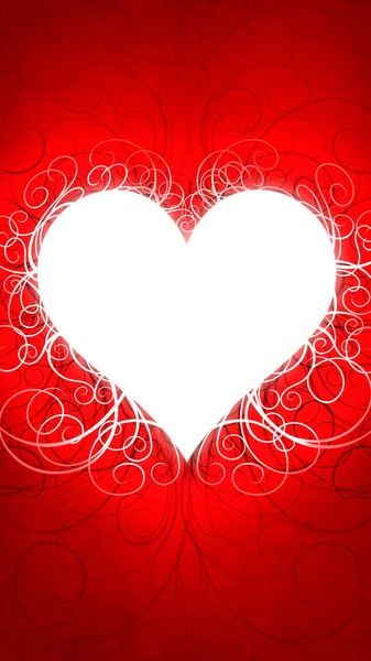 Red Heart Contexto Abstrato Com Corações Conceito Dia Dos Namorados — Fotografia de Stock