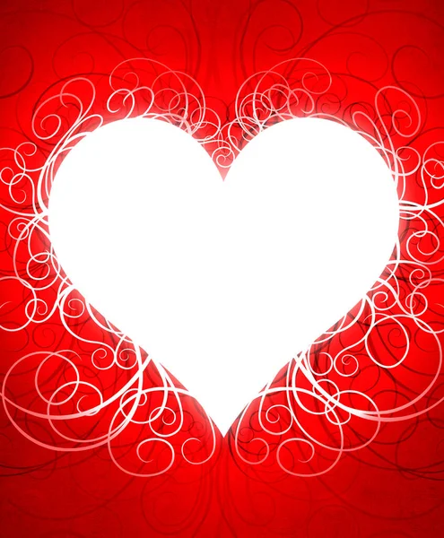 발렌타인데 컨셉트로 그라운드 Love Red Heart Texture Illustration Heart Background — 스톡 사진